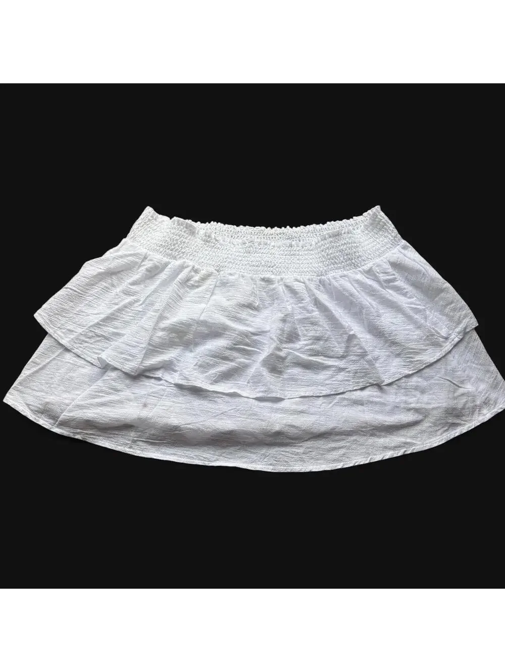 White Linen Cover Up Skirt
